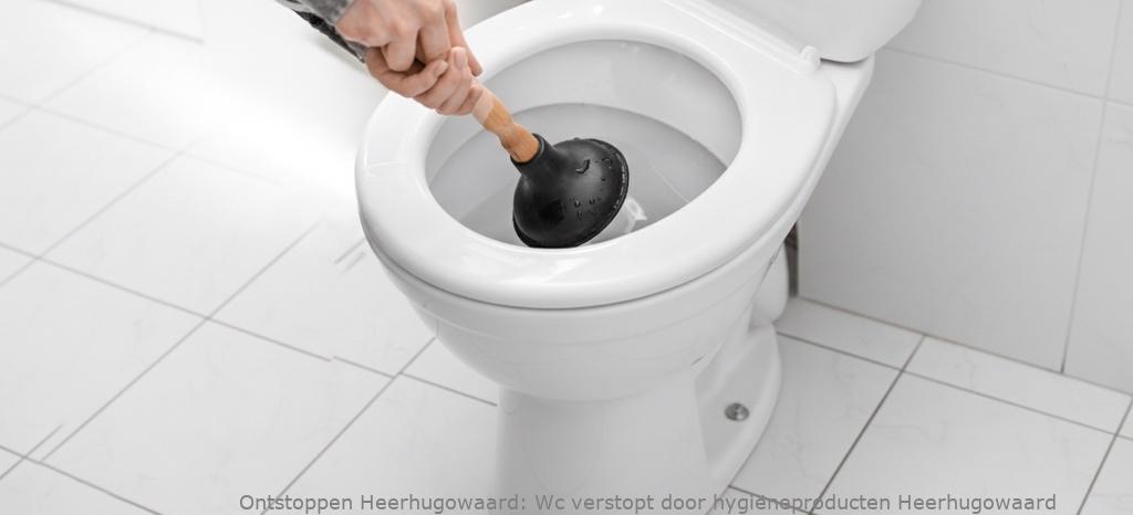Wc verstopt door hygiëneproducten Heerhugowaard